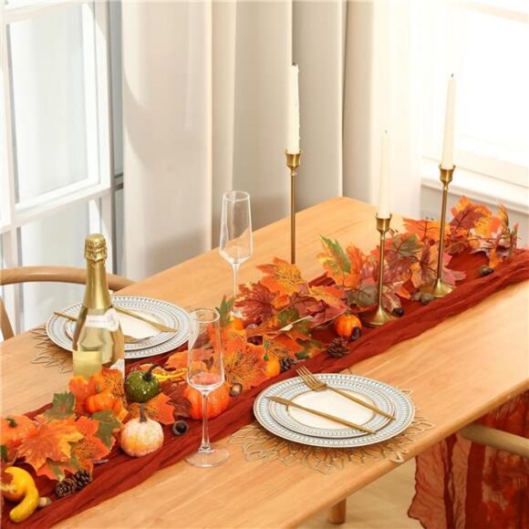 Fall Decorations for Home Thanksgiving Autumn Party Favors Terracotta Table - Picture 2 of 7